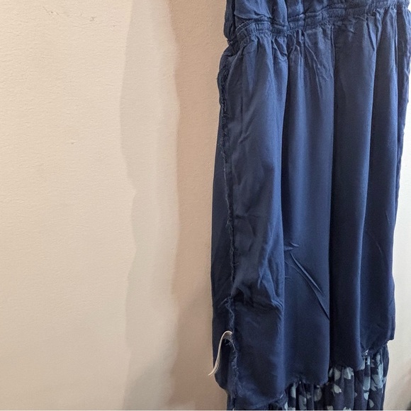 ABERCROMBIE & FITCH Sz S Spaghetti Straps Ruffles Tiered Floral Maxi Dress - Picture 15 of 15